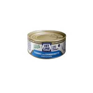 Vet Line Naturale Tonno e Gamberetti 70g Umido per Gatti