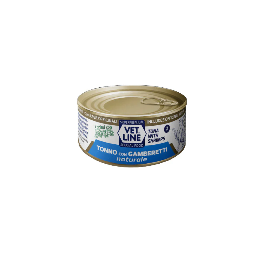 Vet Line Naturale Tonno e Gamberetti 70g Umido per Gatti - immagine 2