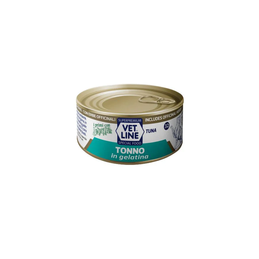 Vet Line Tonno in Gelatina 70g g Umido per Gatti